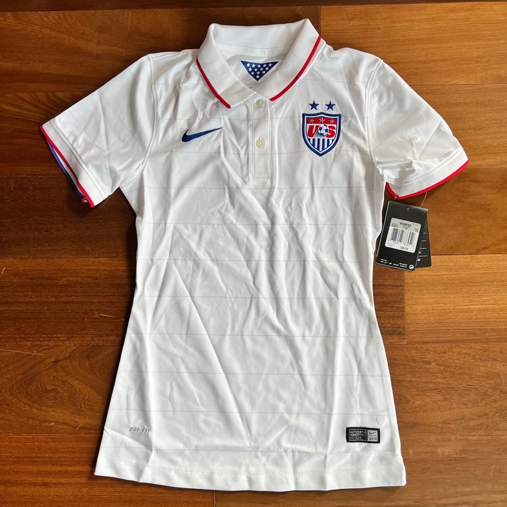 Team USA 2014 Women's Soccer Official Nike Jersey USWNT, New with Tags, Size XS